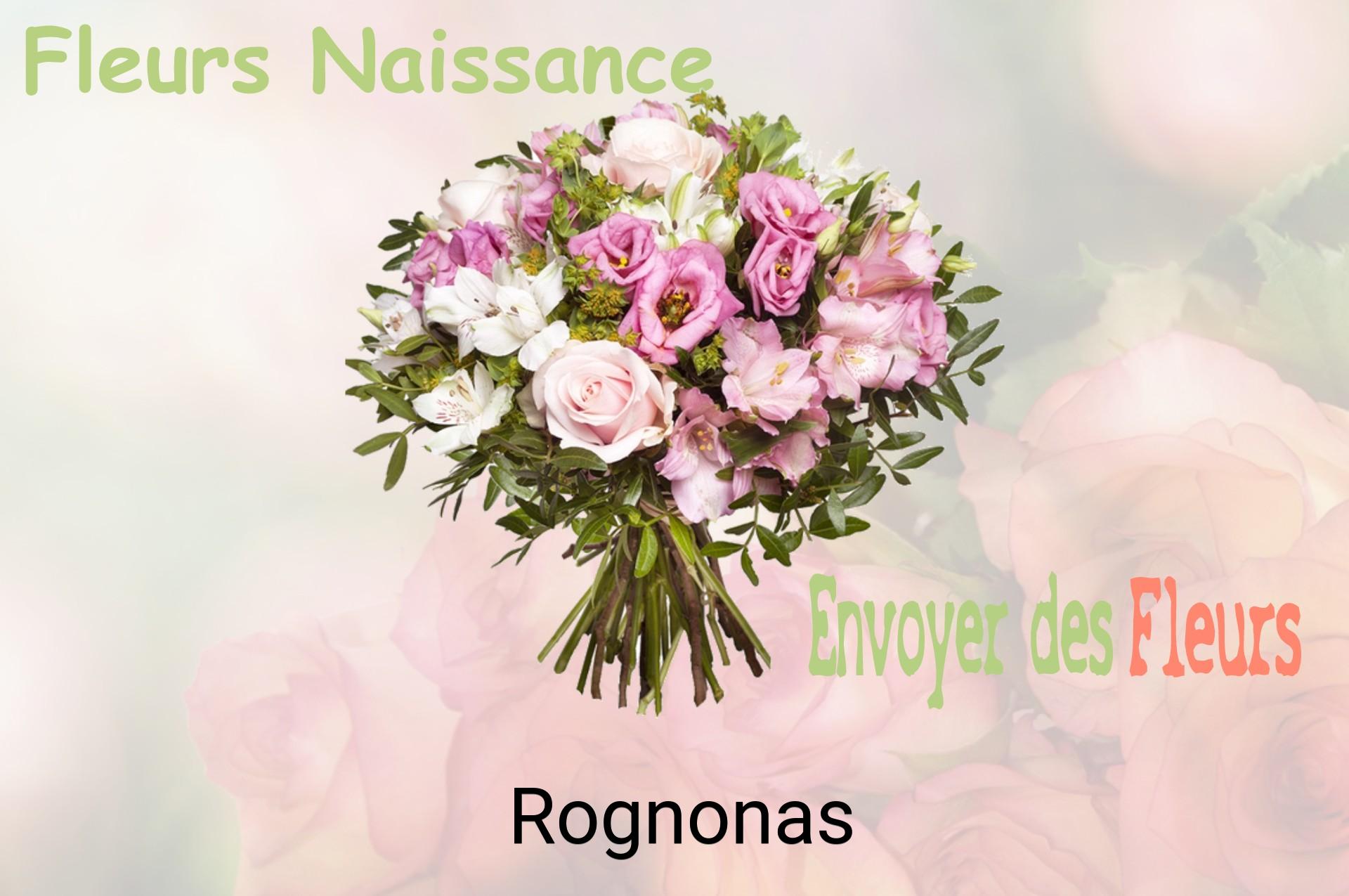 Bouquet de fleurs de naissance livré à Rognonas
